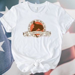 Retro Country Style T-Shirt Bull Rider Competition